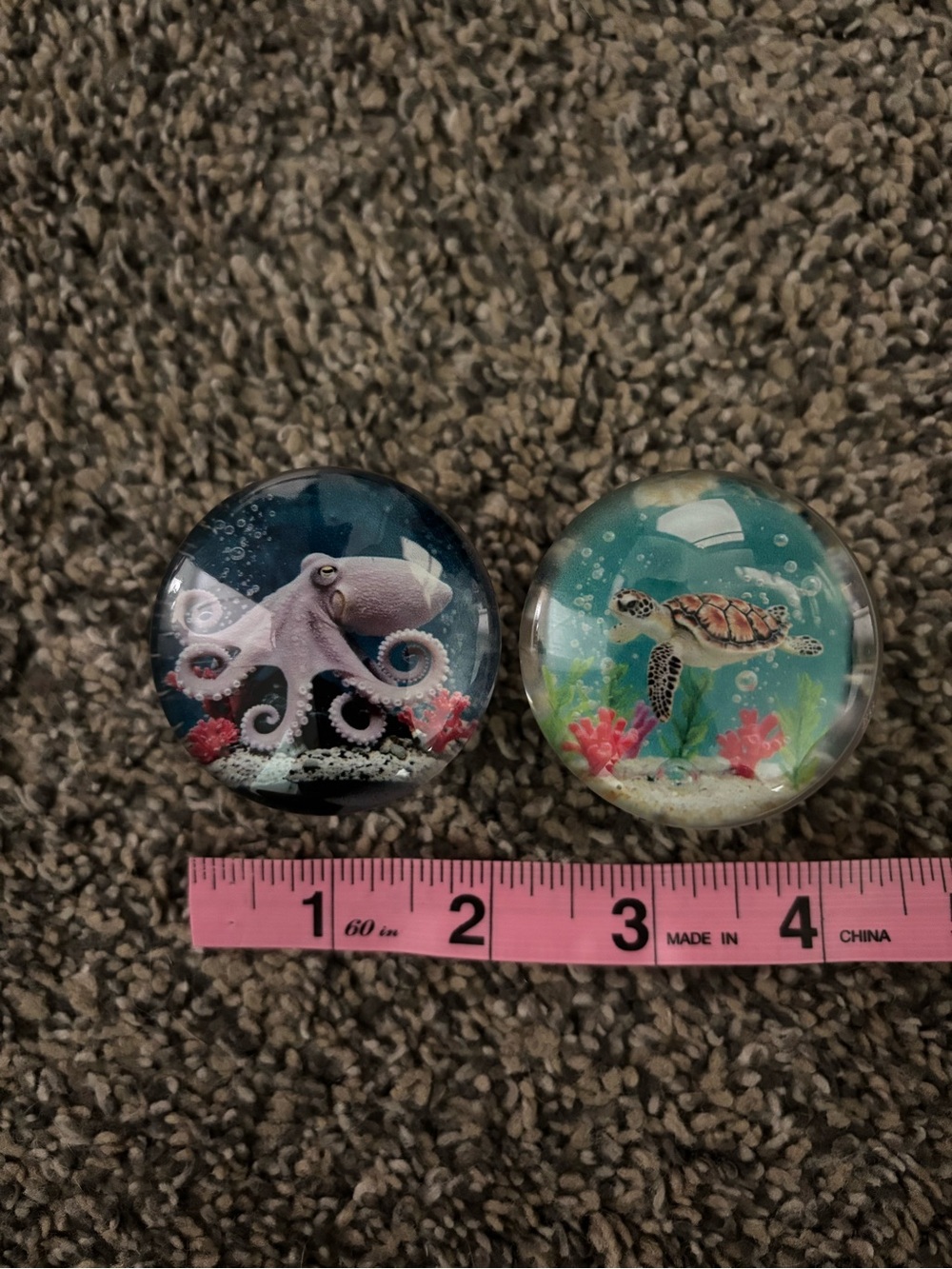 Ocean Creatures large knobs set - Octopus & Sea Turtle Set